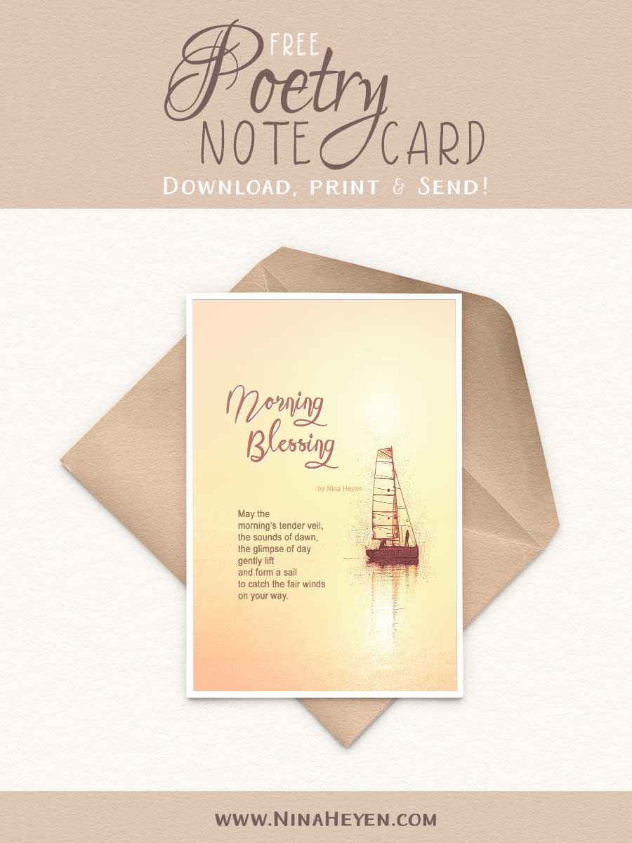 "Morning Blessing" Free Printable Notecard